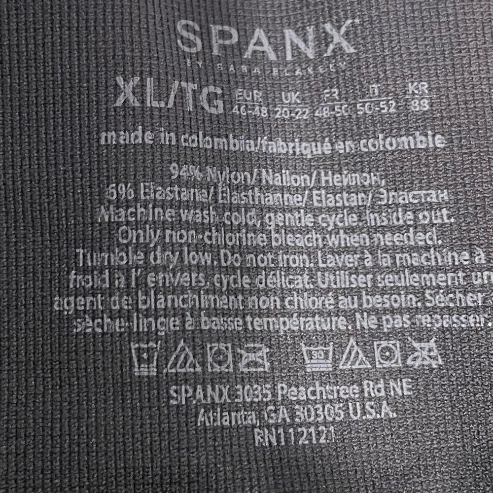 NWT - SPANX Seamless Cropped Camo Leggings Size XL - - Picture 7 of 8